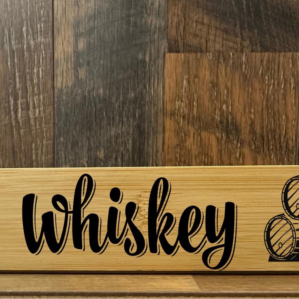 Wooden Whiskey shot glass server
